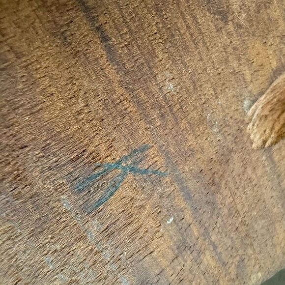 Vintage MCM African Profile Wall Art Wood Carved 11” - Picture 8 of 9